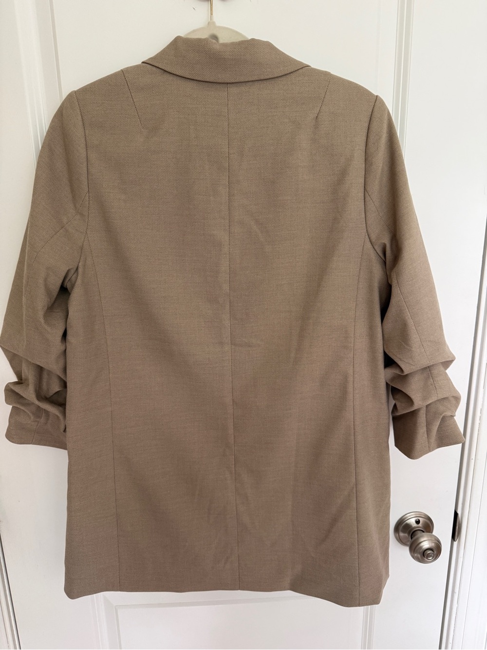 H&M Taupe Longline Single-Button Blazer New - Picture 2 of 6
